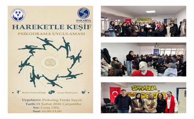 Bölümümüz öğretim elemanı Dr. Fatmanur Alsancak, Sosyal Hizmet Öğrenci Topluluğu ve psikolog Ferda Sayın'ın katkılarıyla psikodrama uygulaması gerçekleştirildi.